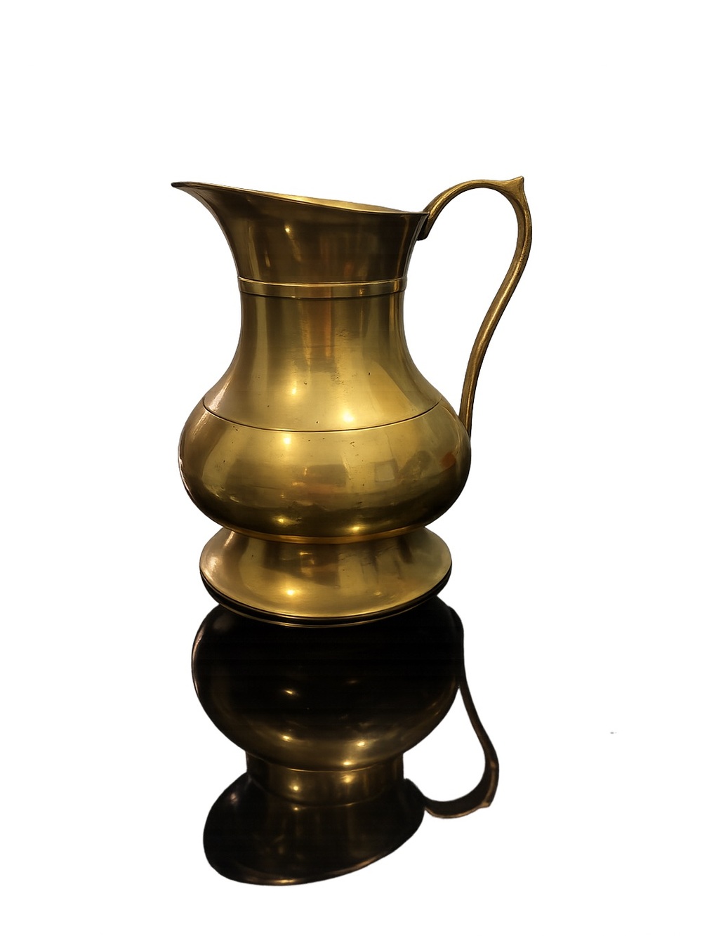 Vintage Solid Brass Mini Pitcher|English Cottage Charm
